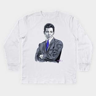 Bobby Goldsboro - An illustration by Paul Cemmick Kids Long Sleeve T-Shirt